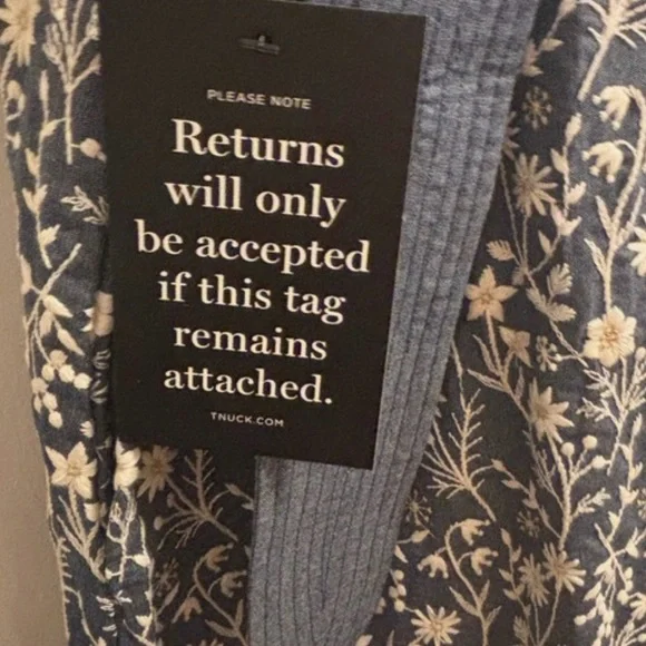 Tuckernuck embroidery Meadows dress XXL Chambray Prescott dress NWT sh sleeve - Picture 3 of 7